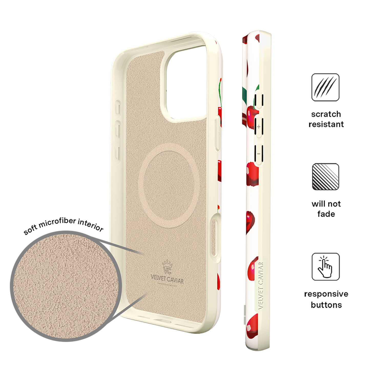 Mon Cheri Cherry MagSafe iPhone 16 Pro Max Case