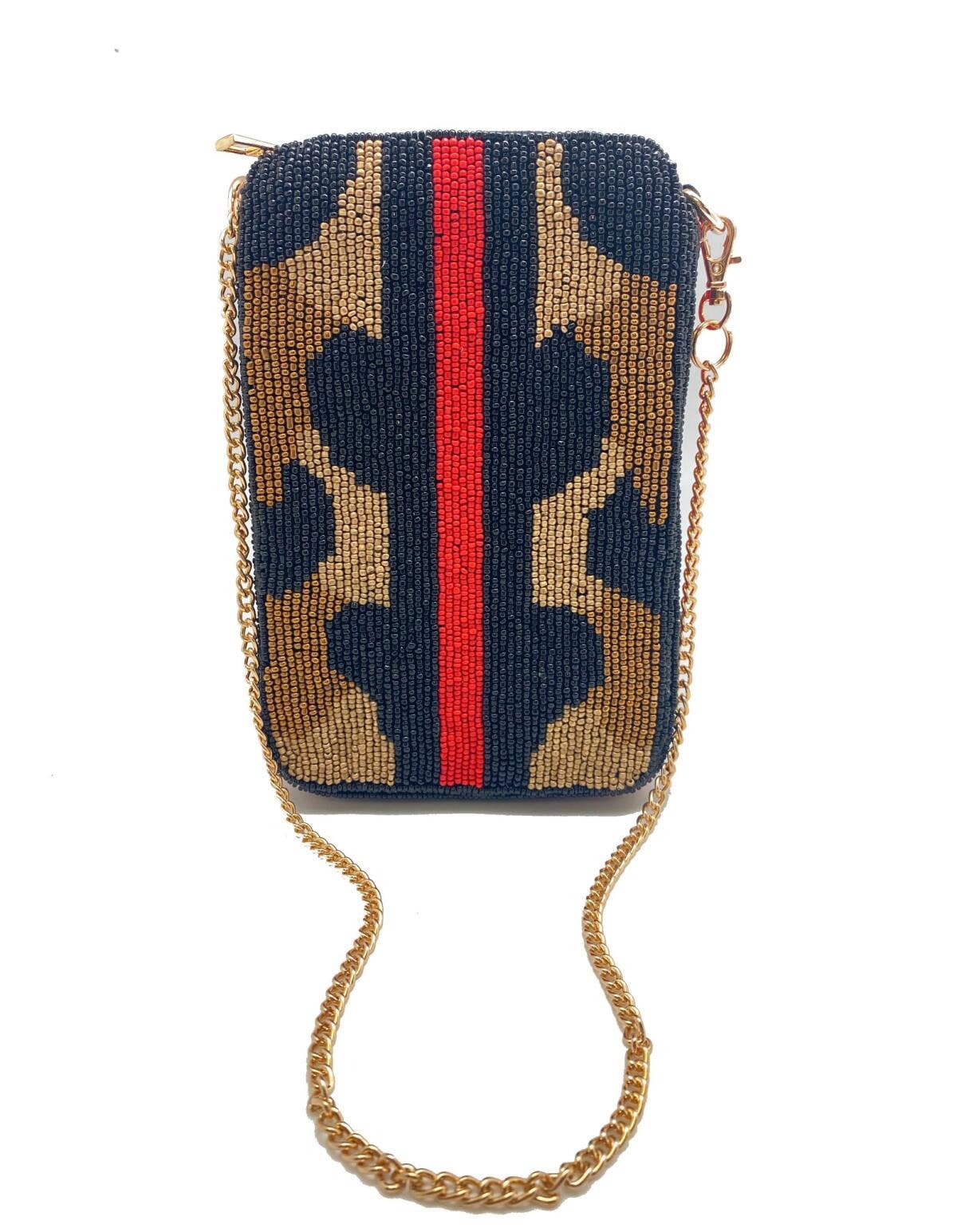 Pizzazz, Inc. - Camo With Red & Black Stripes Phone Bag