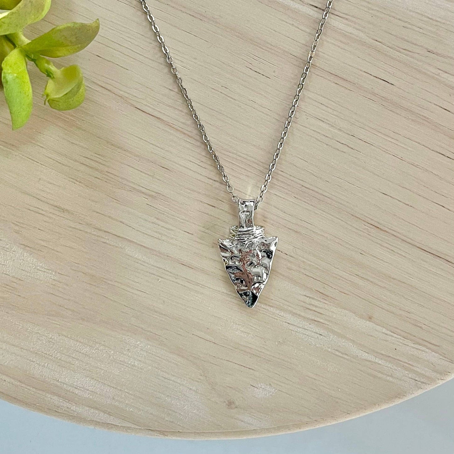 MODish Design Co - Arrowhead Necklace - Silver