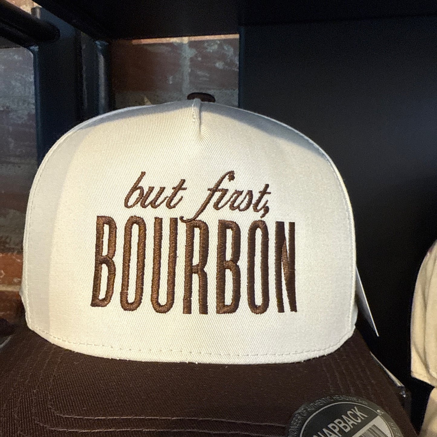 Custom - Brown/Natural Hat - But First Bourbon