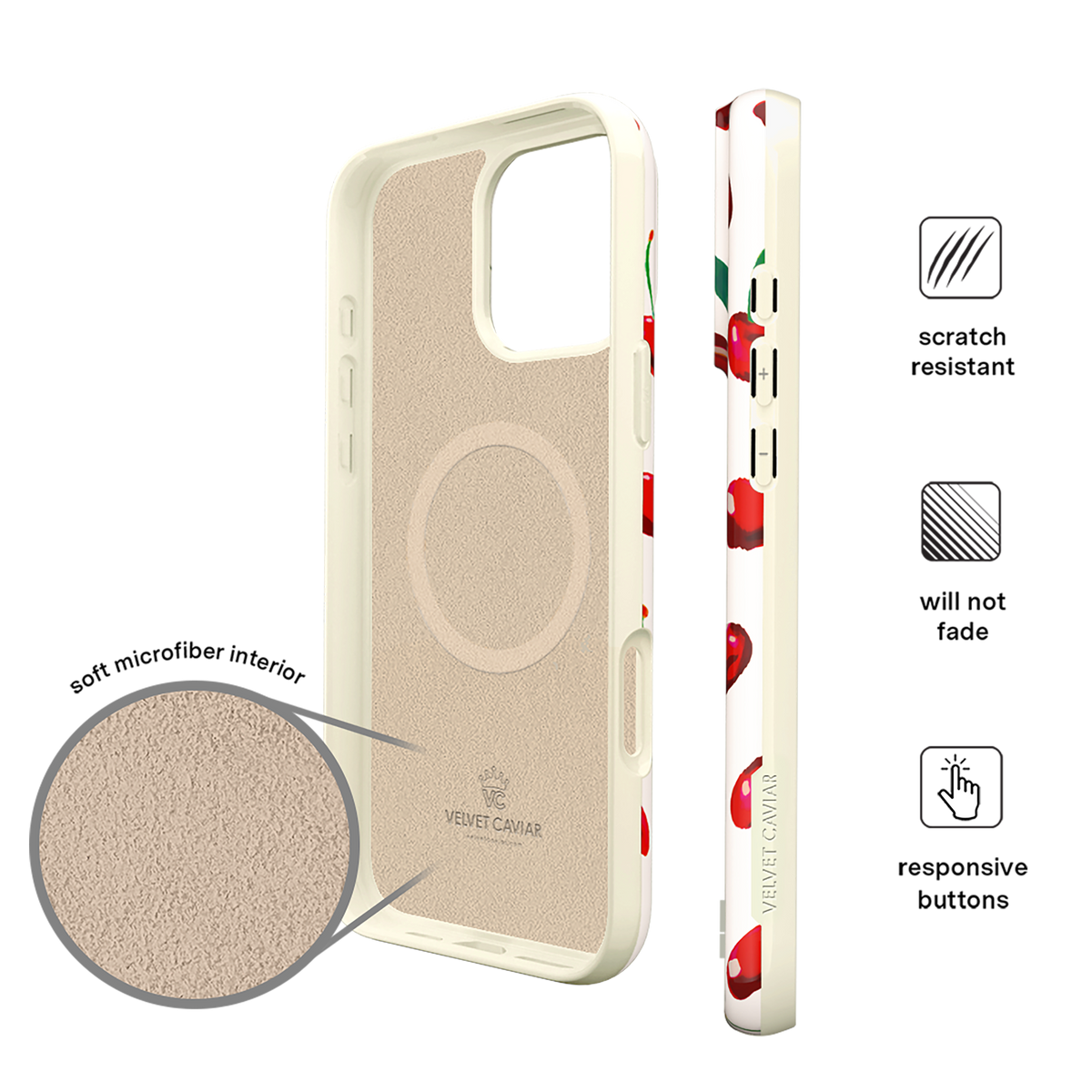 Mon Cheri Cherry MagSafe iPhone 16 Pro Max Case