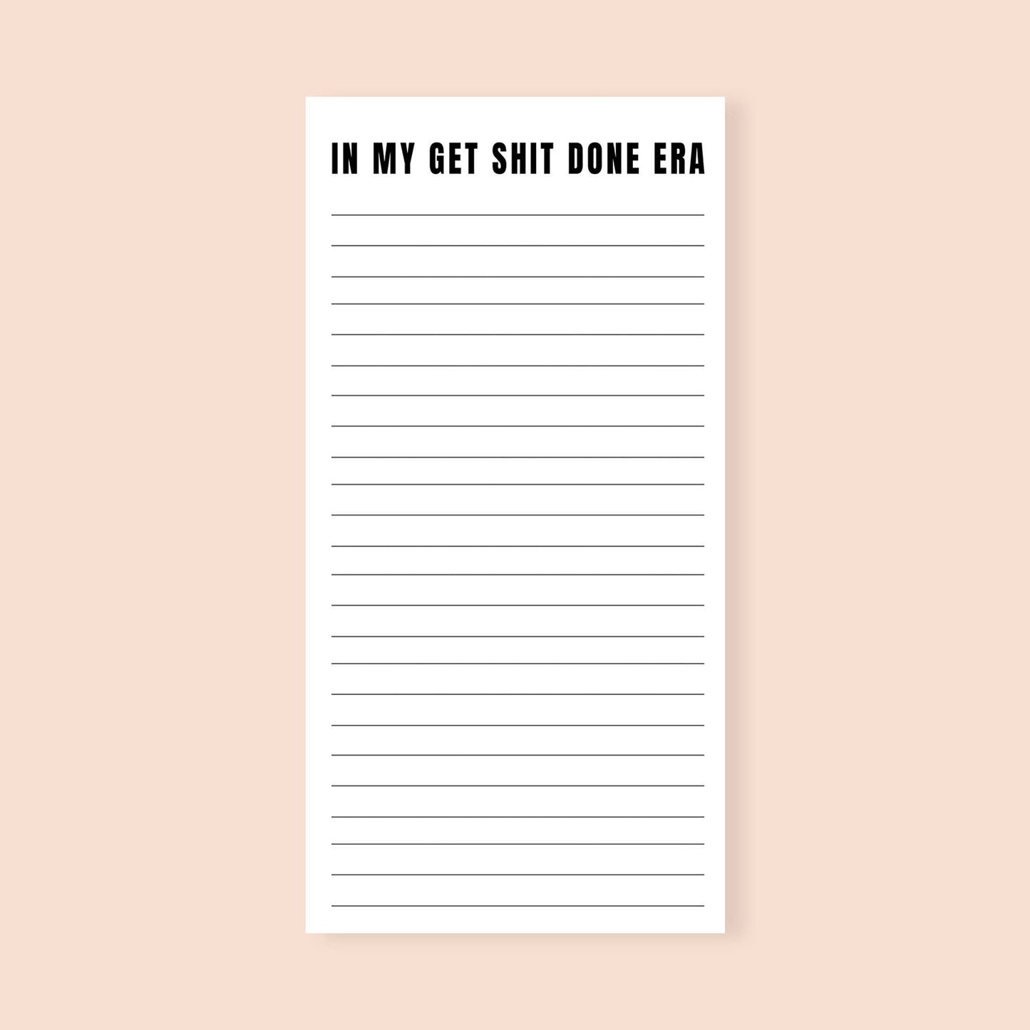 Crimson and Clover Studio - In My Get Shit Done Era Funny Notepad