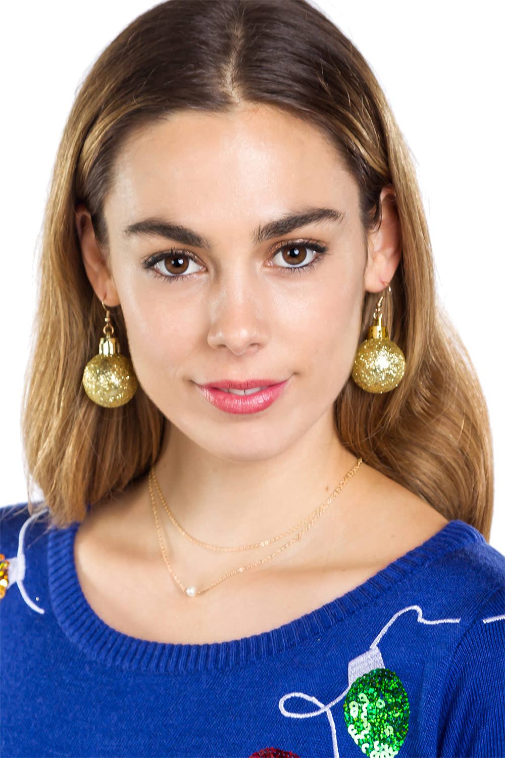 Tipsy Elves - Glitter Ornament - Christmas Earrings