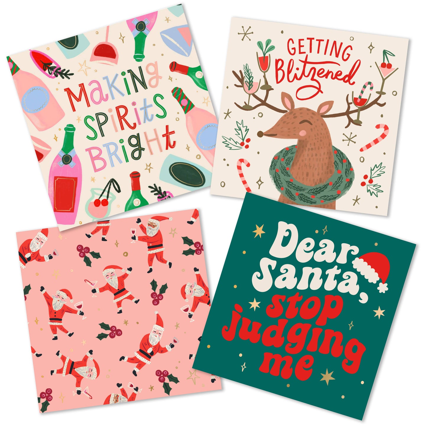 soiree-sisters - Funny Christmas Cocktail Napkins | Stop Judging Me - 20ct