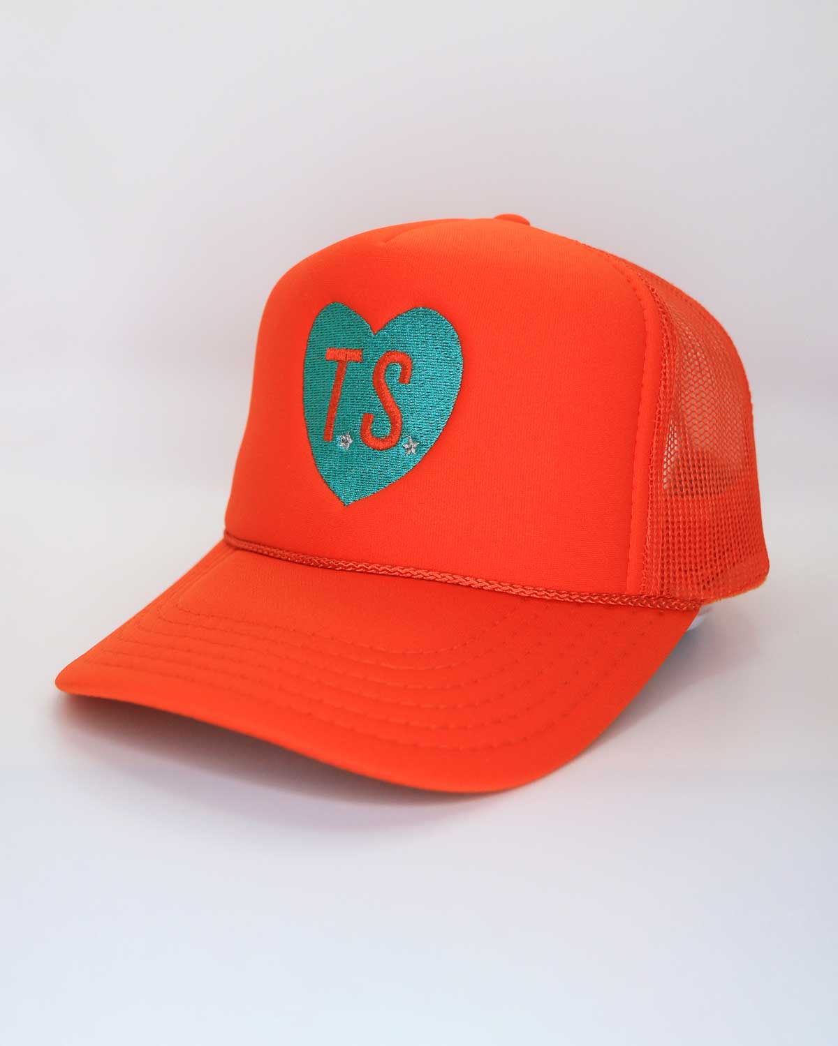 Sundrop - Taylor Swift Showgirl Heart Embroidered Hat - Orange TS Star