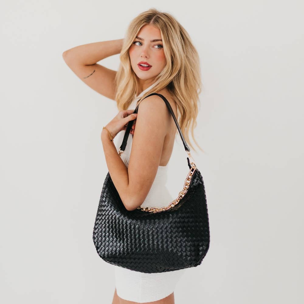 Sienna Slouchy Woven Shoulder Bag