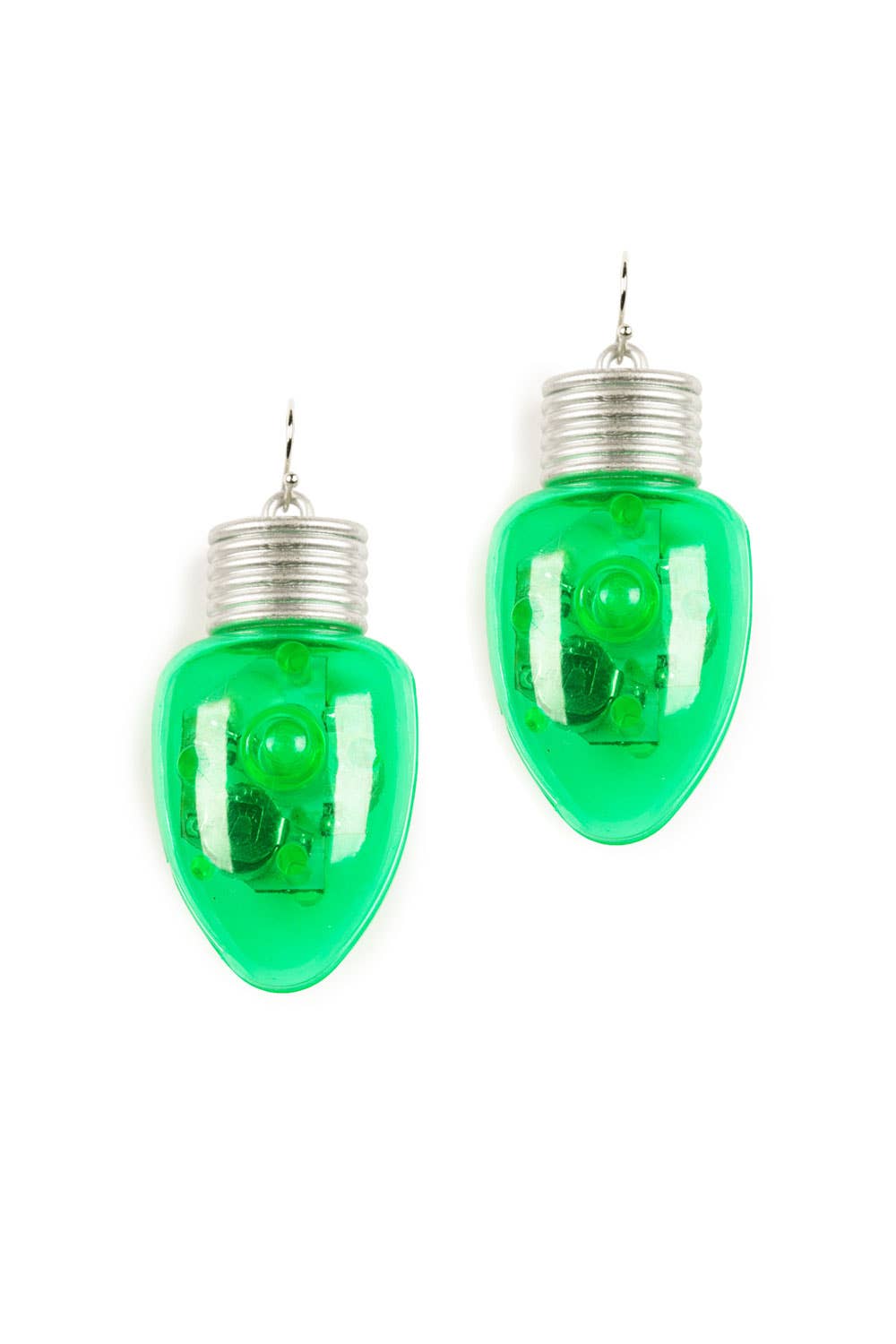 Tipsy Elves - Light Up Bulb Christmas Earrings - Holiday Party Jewelry