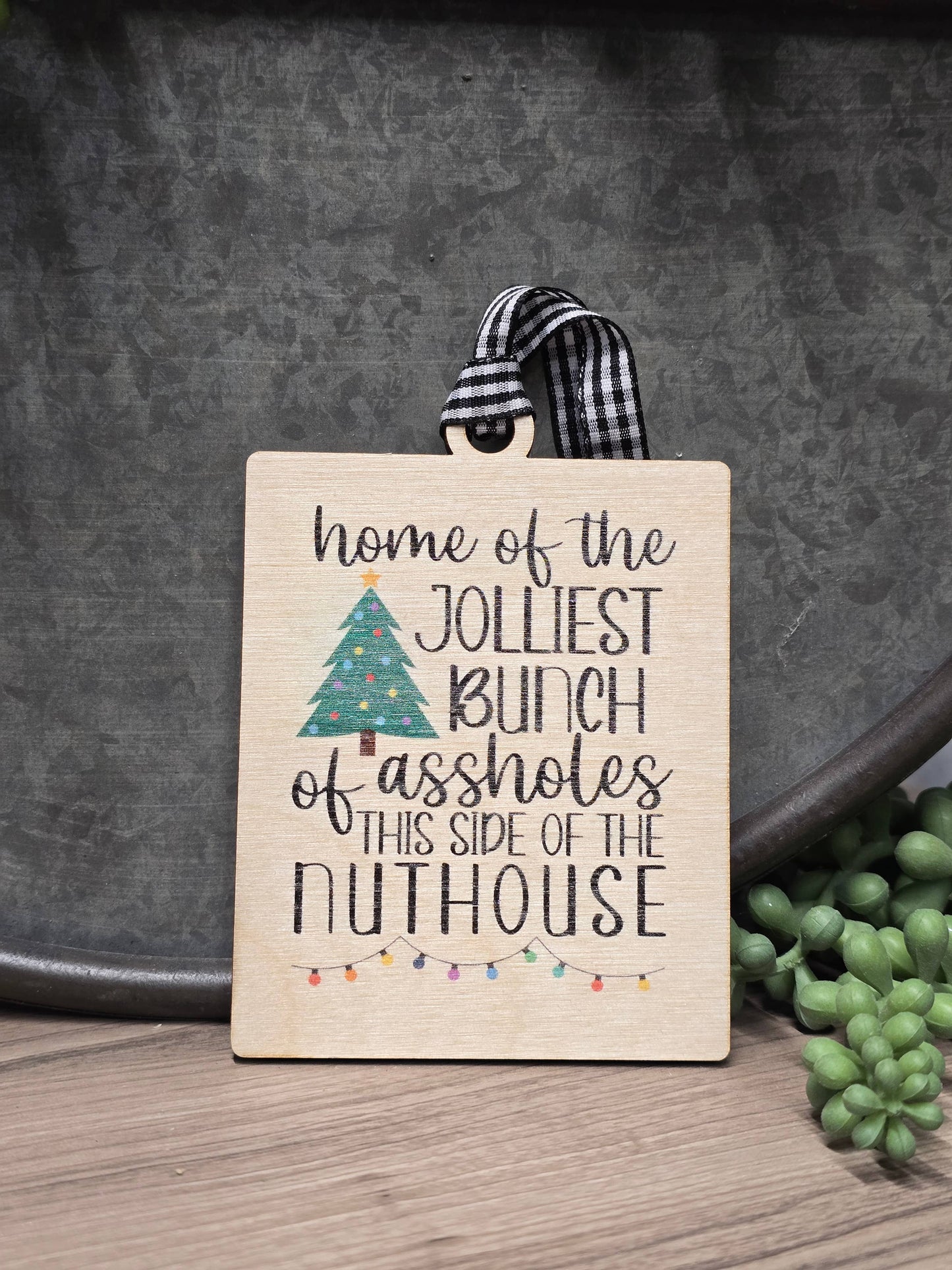 Shut The Front Door KC - Christmas Vacation "Jolliest Bunch of Assholes" Ornament