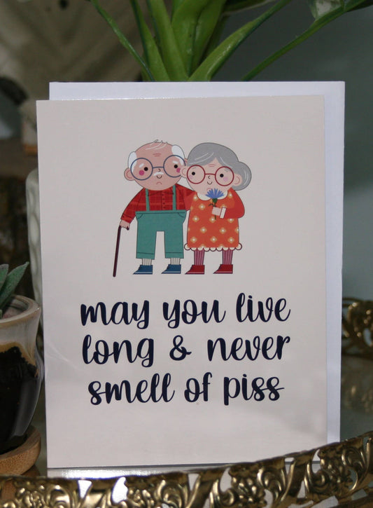 Crooked Halo - Smell of Piss Greeting Card