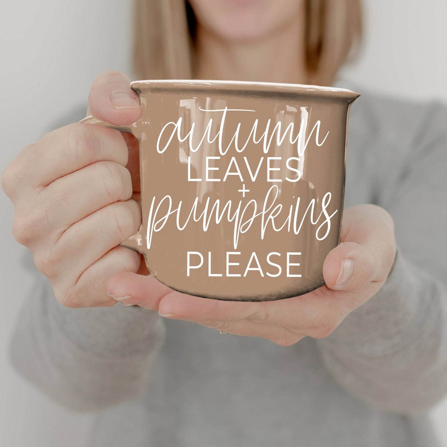 Gia Roma - Halloween Coffee Mugs, Fall Drinkware, Orange + Brown Mugs