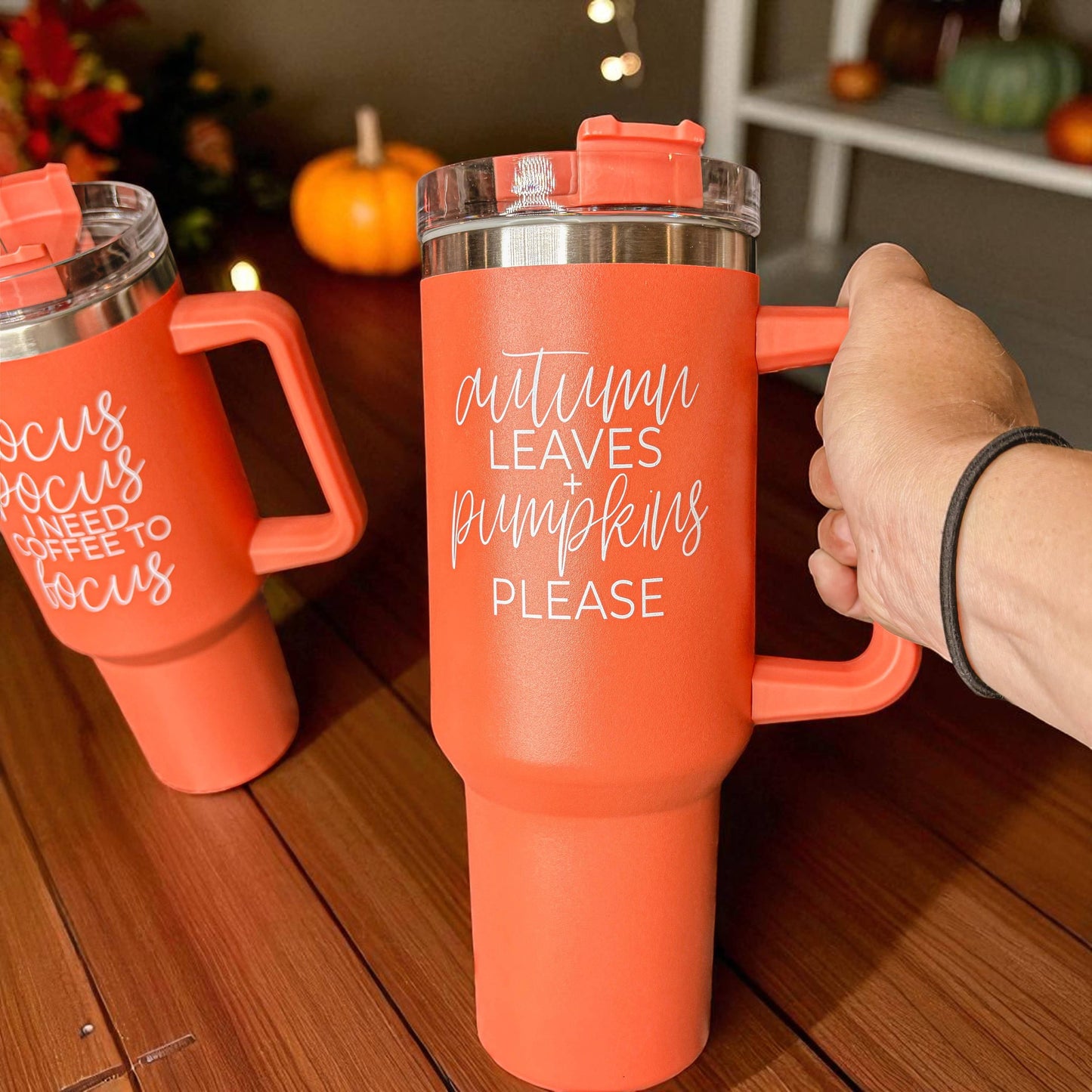 Gia Roma - Halloween Tumblers 40 oz, Hocus Pocus Coffee Mugs for Fall
