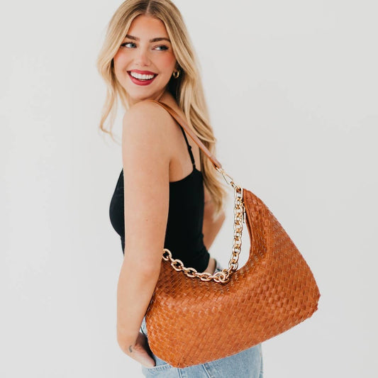 Sienna Slouchy Woven Shoulder Bag