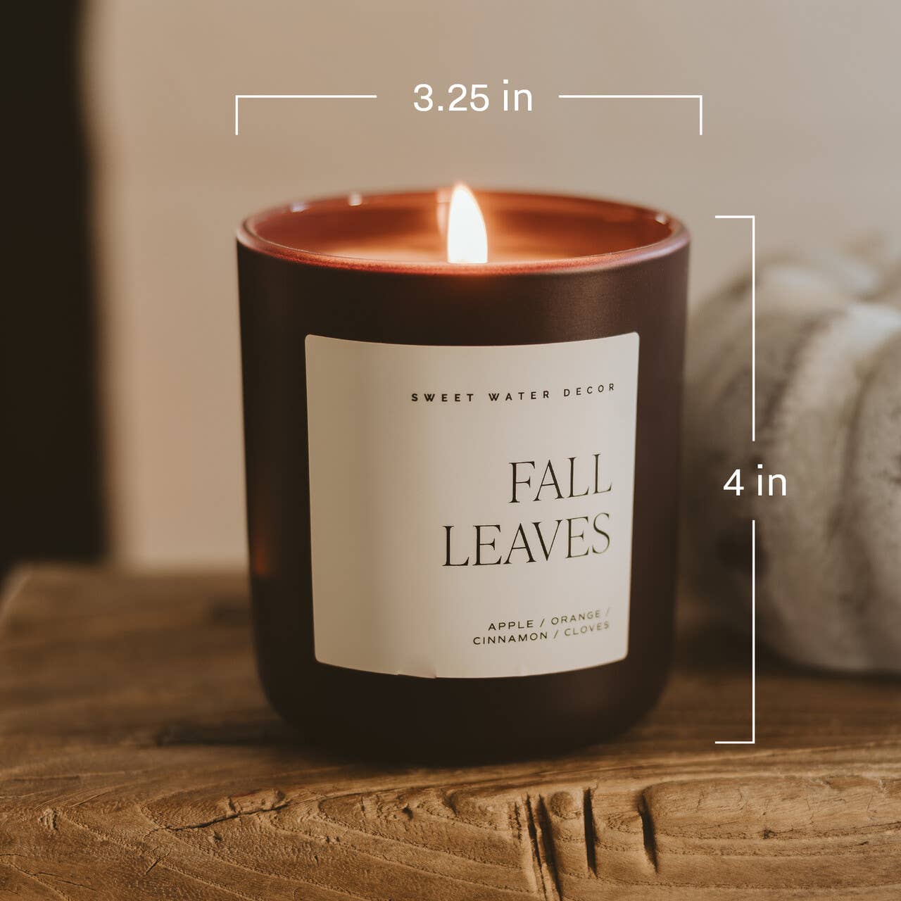 Sweet Water Decor - *NEW* Hello Fall 15 oz Candle, Matte Jar - Fall Decor
