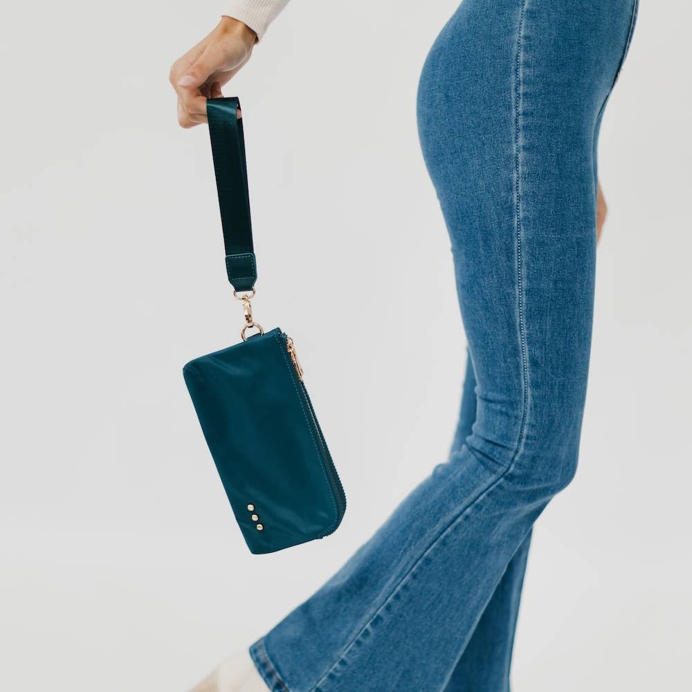 Pretty Simple - Cove Double Zip Nylon Wristlet Wallet