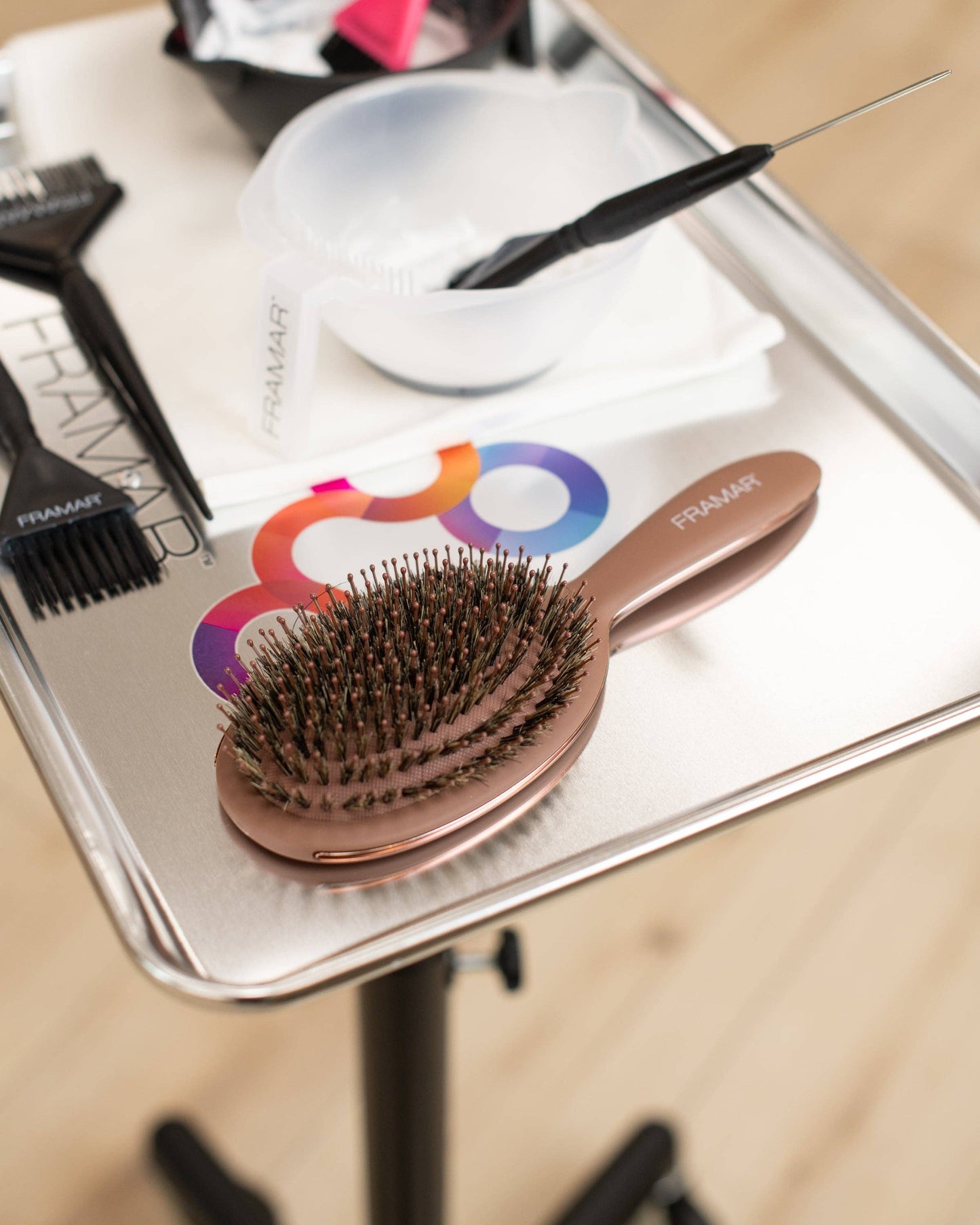 Framar Hair Brushes & Hair Accessories - FRAMAR Boar Bristle Hair Brush, Boar Brush For Hair - Brown