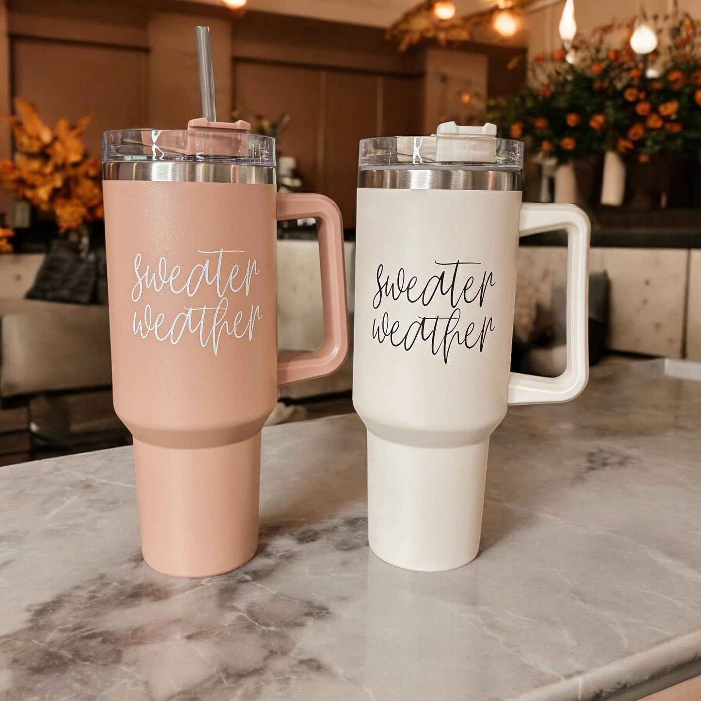 Gia Roma - Halloween Tumblers 40 oz, Hocus Pocus Coffee Mugs for Fall