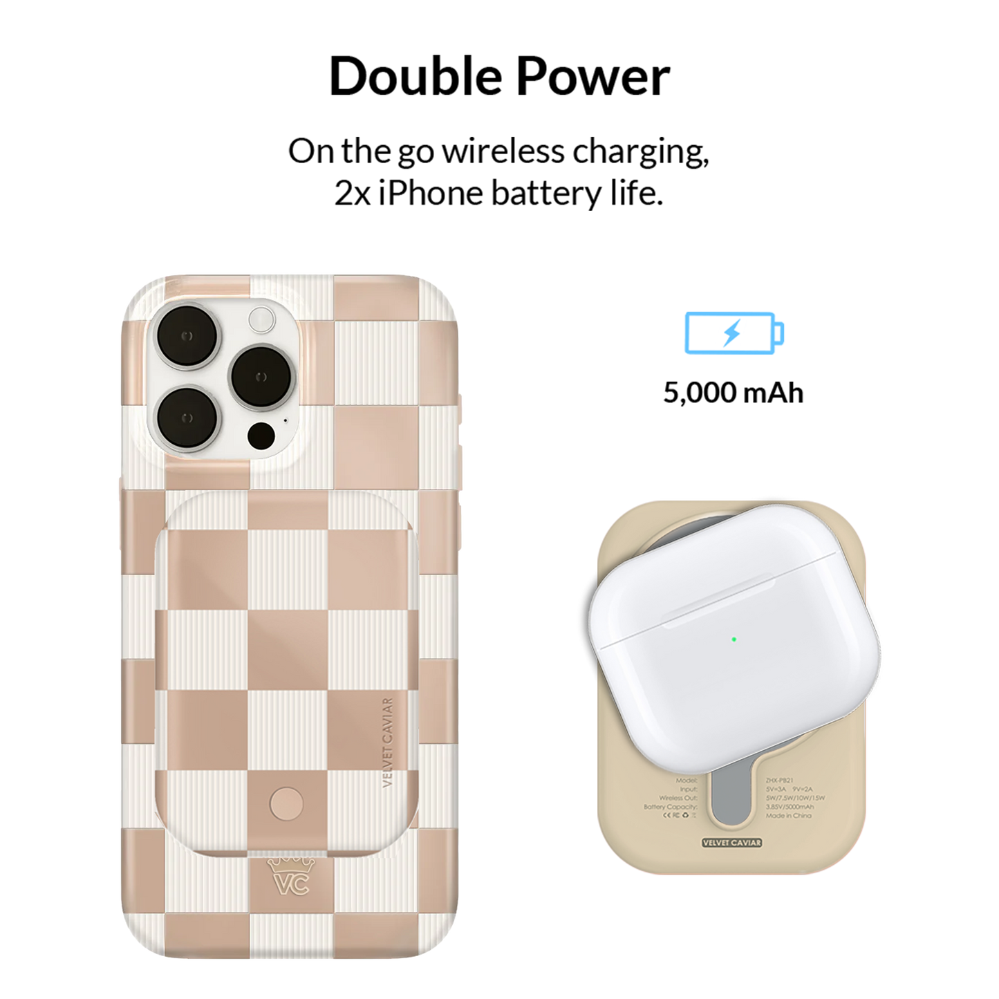 Nude Vibe Checker MagSafe Battery Power Pack