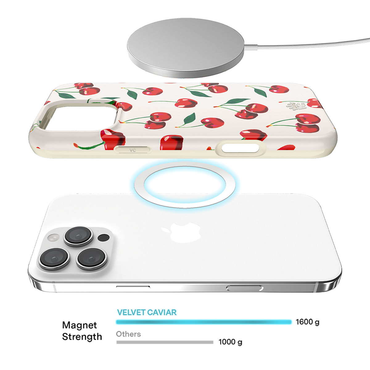 Mon Cheri Cherry MagSafe iPhone 16 Pro Max Case