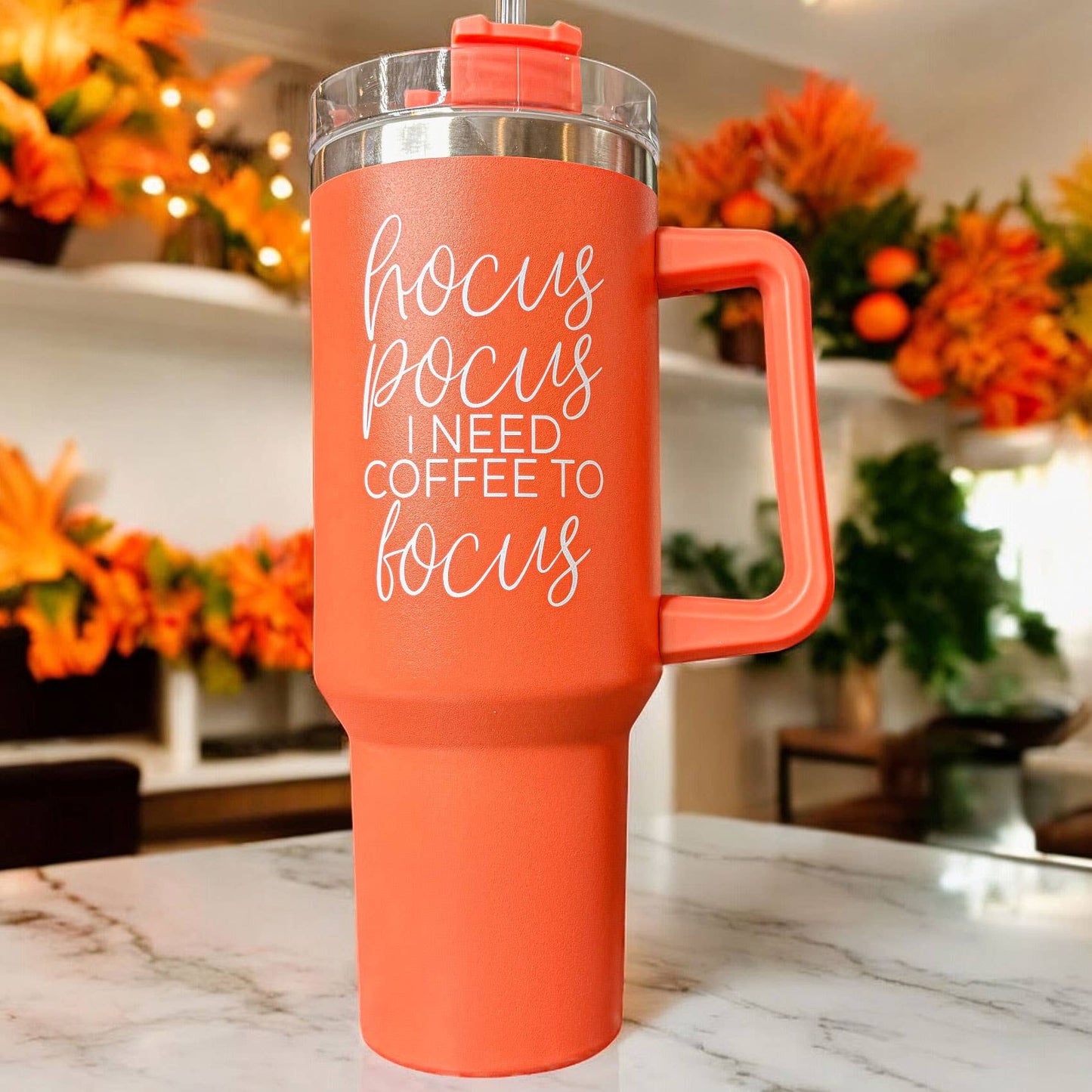 Gia Roma - Halloween Tumblers 40 oz, Hocus Pocus Coffee Mugs for Fall