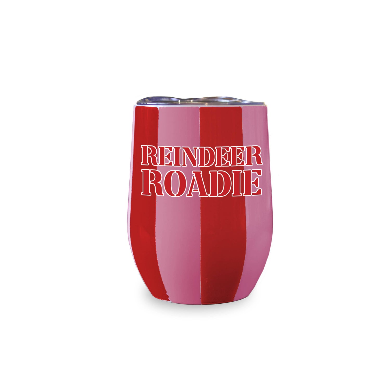 Toss Designs - Insulated Wine Tumbler (Pink/Red) - Reindeer Roadie