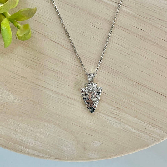 MODish Design Co - Arrowhead Necklace - Silver