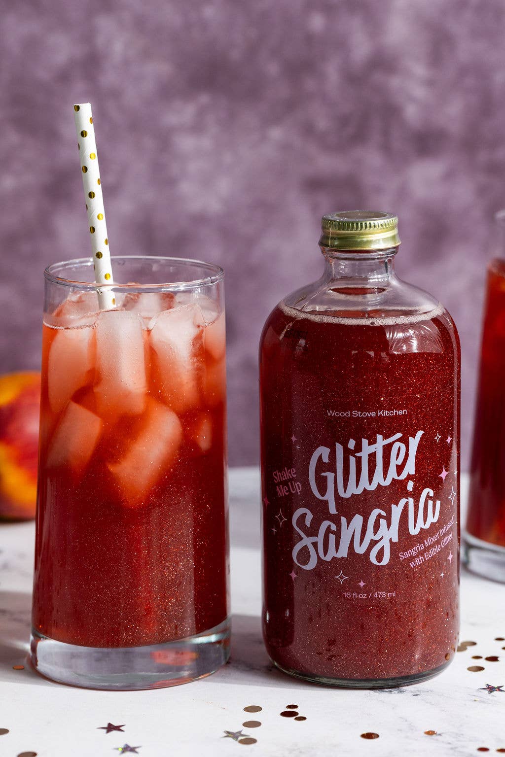 Wood Stove Kitchen - Glitter Sangria Cocktail Mix/Syrup, 16 fl oz