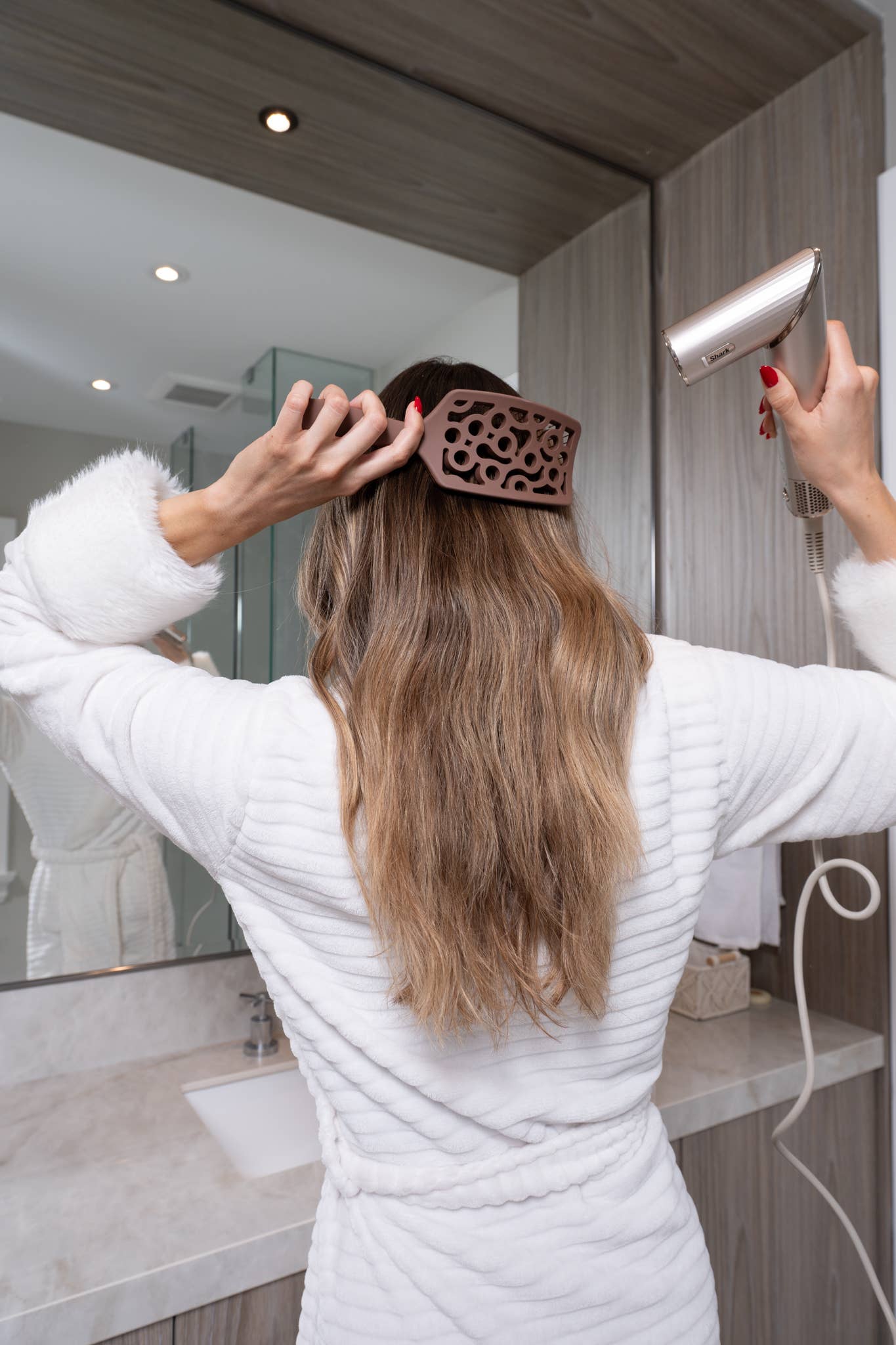 Framar Hair Brushes & Hair Accessories - FRAMAR Vented Hair Brush For Blow Drying, Vent Brush - Brown