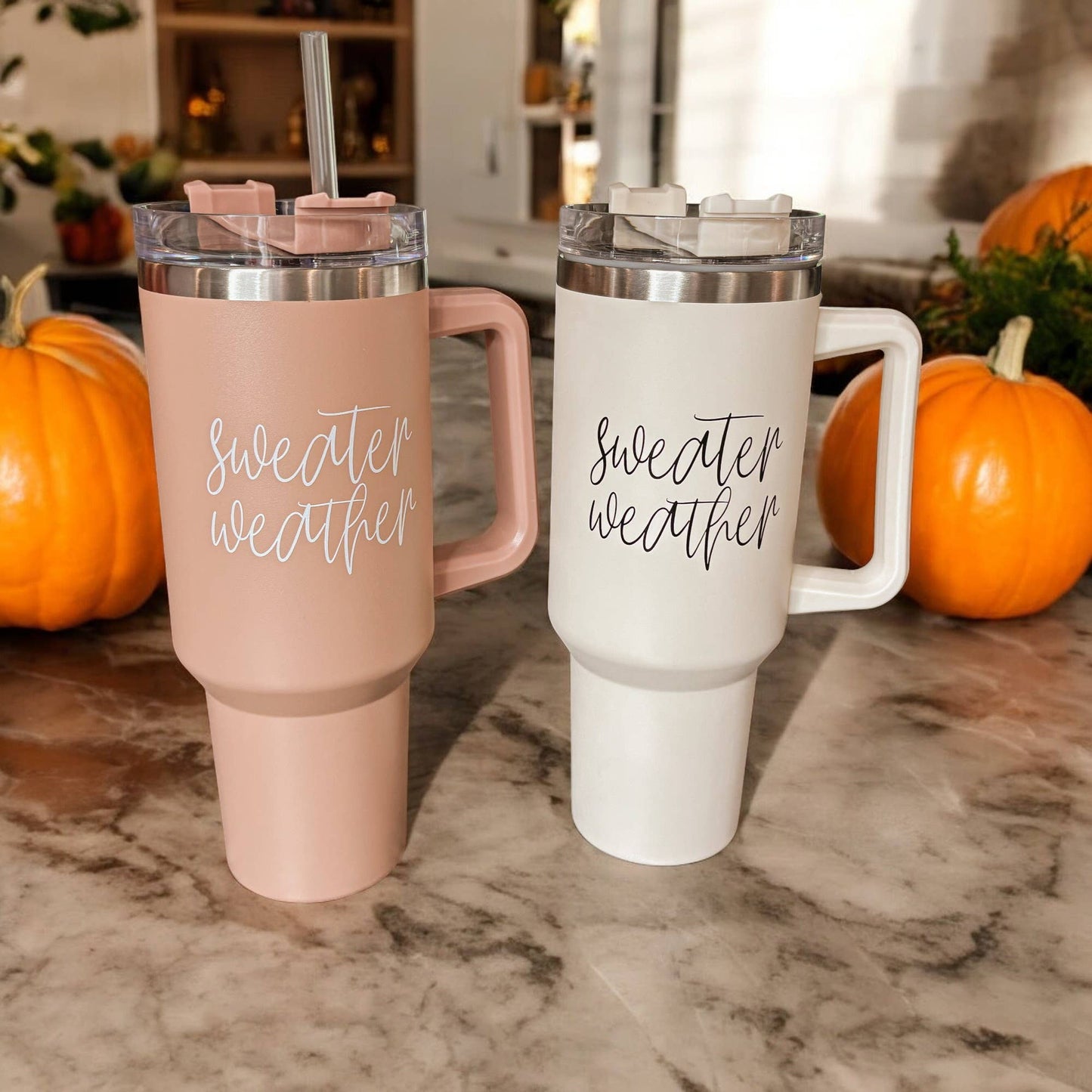 Gia Roma - Halloween Tumblers 40 oz, Hocus Pocus Coffee Mugs for Fall