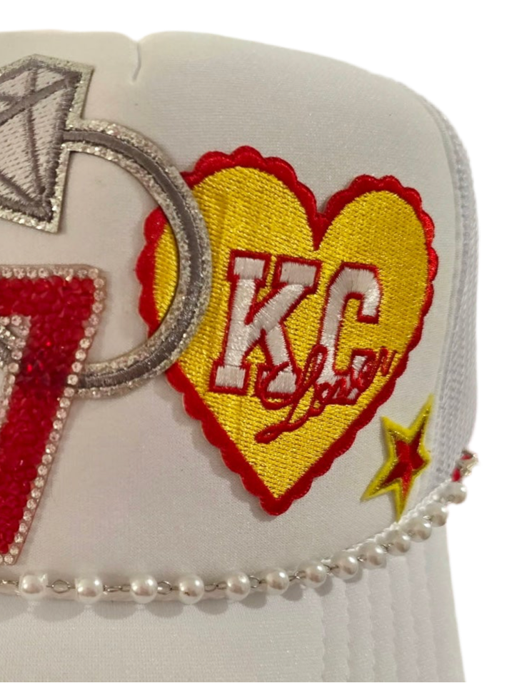 Patchwrx Customs Hat Bar - Swift & #87 Engagement Ring Trucker Hat