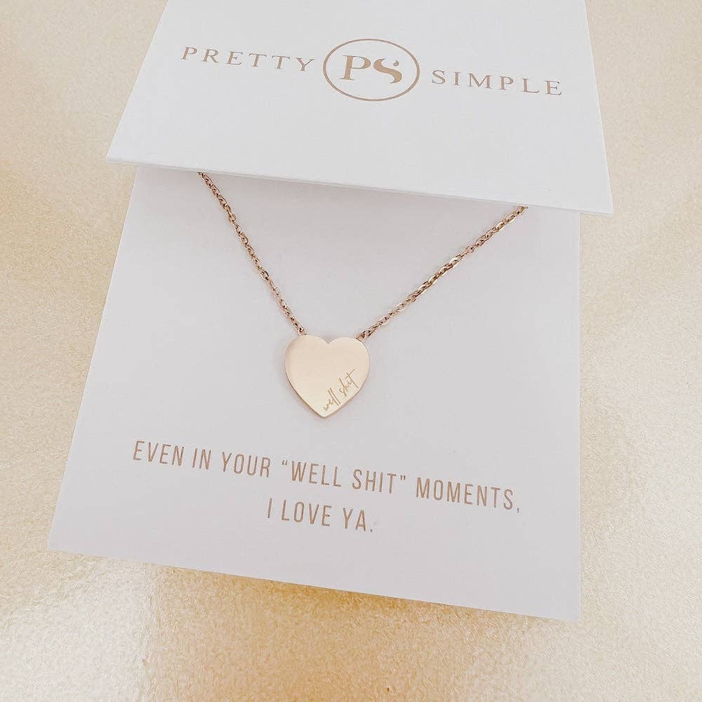 Salty Heart Gift Necklace - WATERPROOF