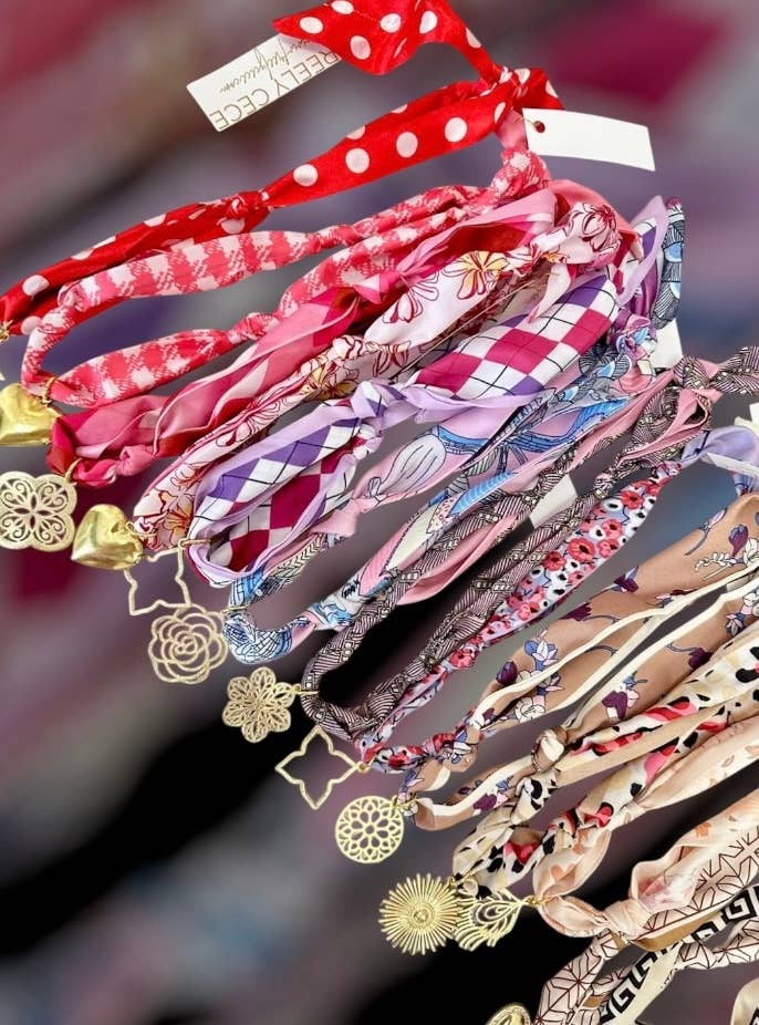 Trendy Scarf Charm Necklace