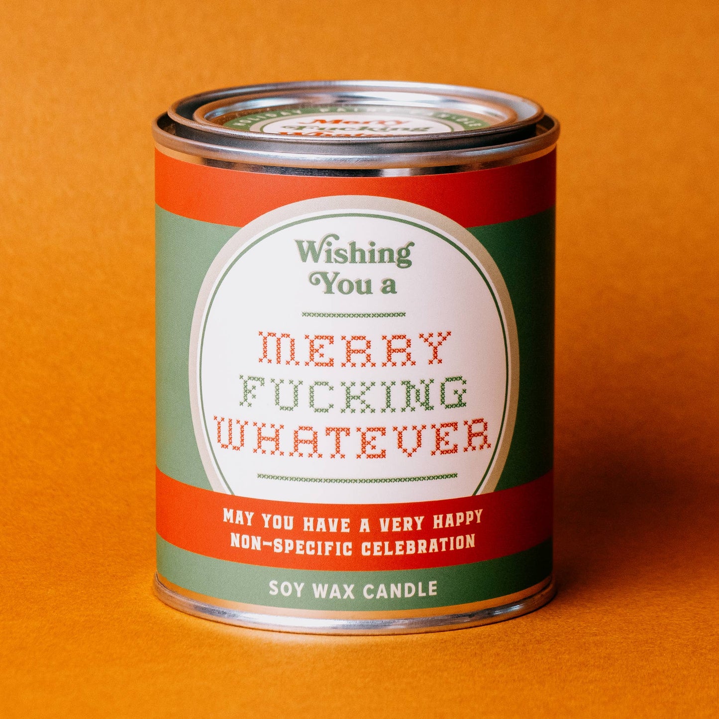 Whiskey River Soap Co. - Merry Fucking Whatever Paint Can | Funny Christmas Candle