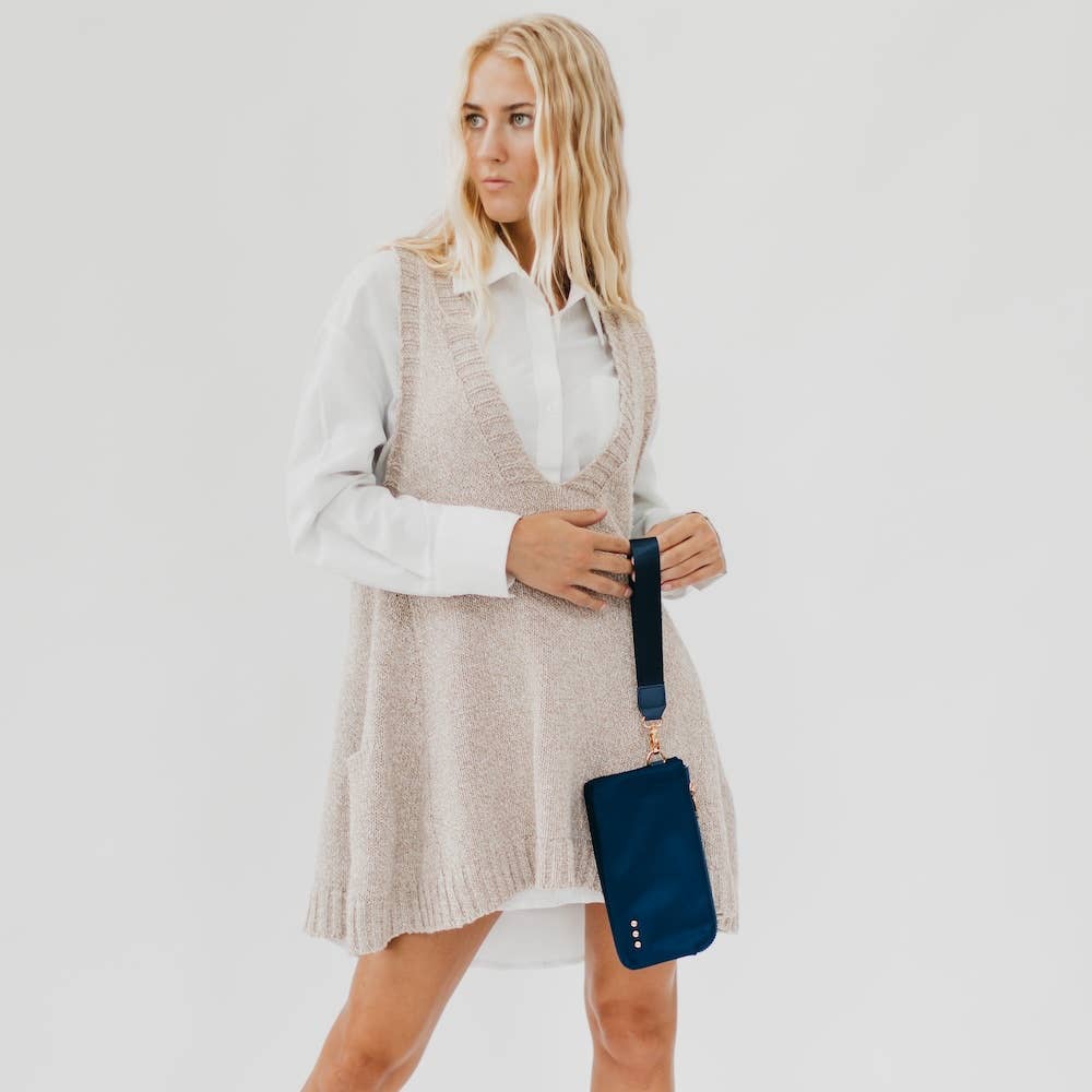 Pretty Simple - Cove Double Zip Nylon Wristlet Wallet