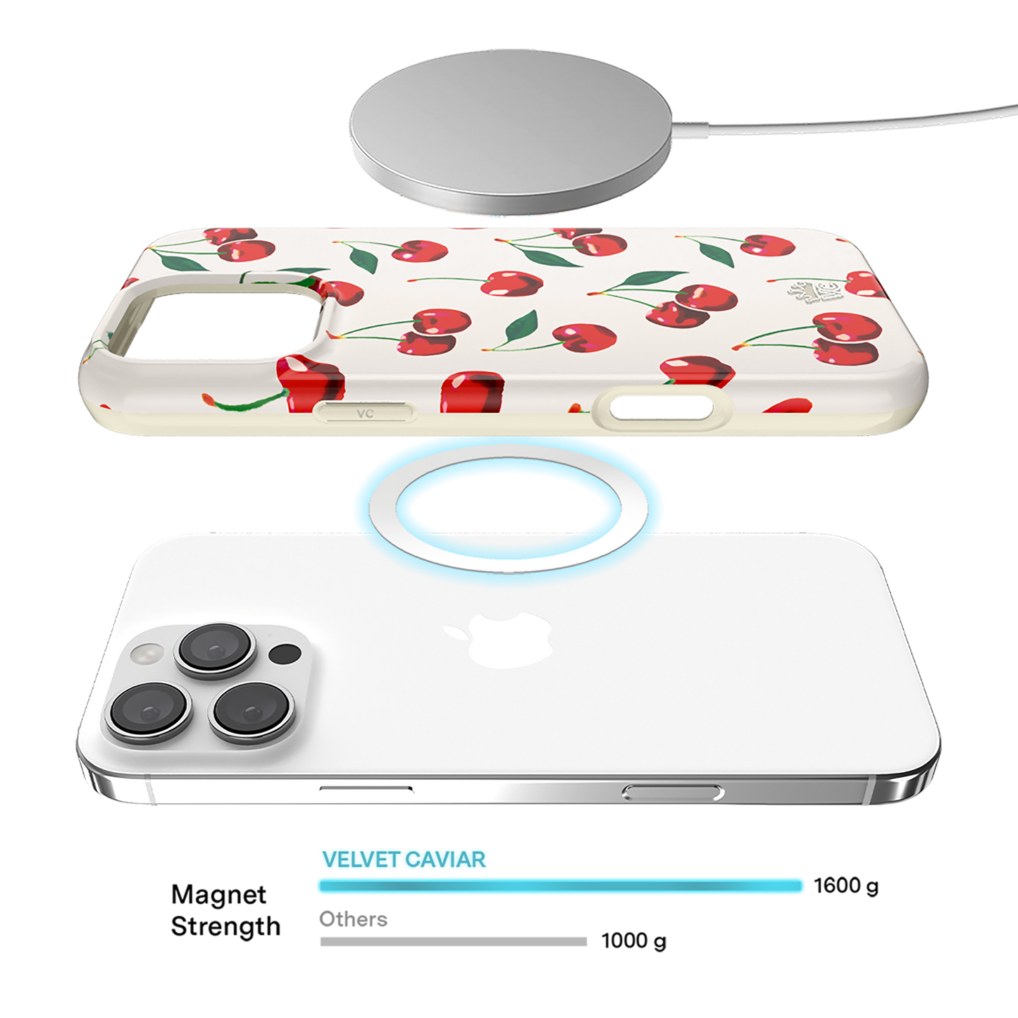 Mon Cheri Cherry MagSafe iPhone 16 Pro Max Case