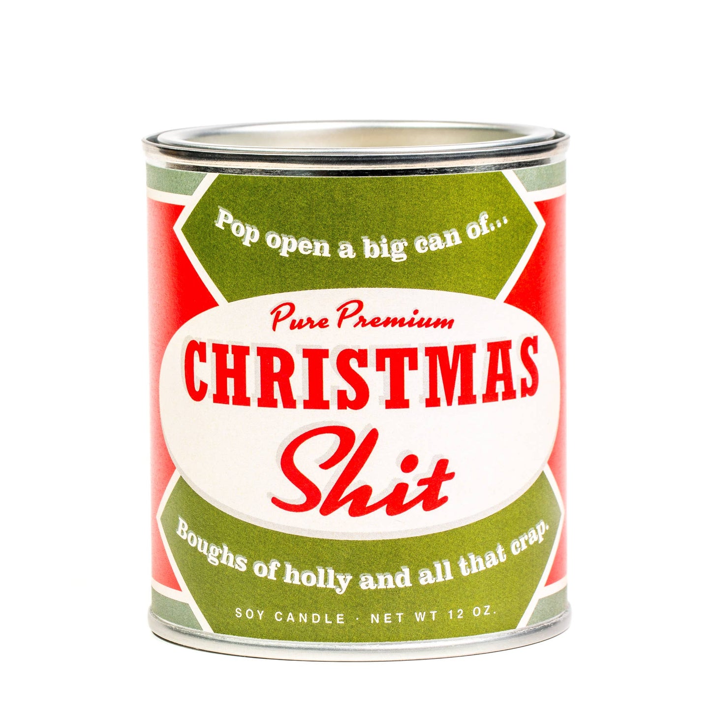 Whiskey River Soap Co. - Christmas Shit Holiday Paint Can | Funny Christmas Candle