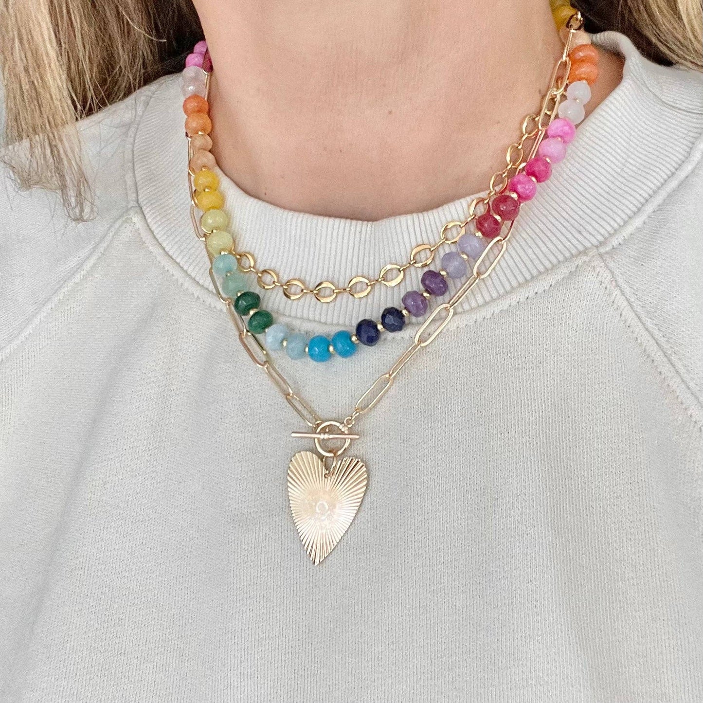 MODish Design Co - Bursting Heart Necklace