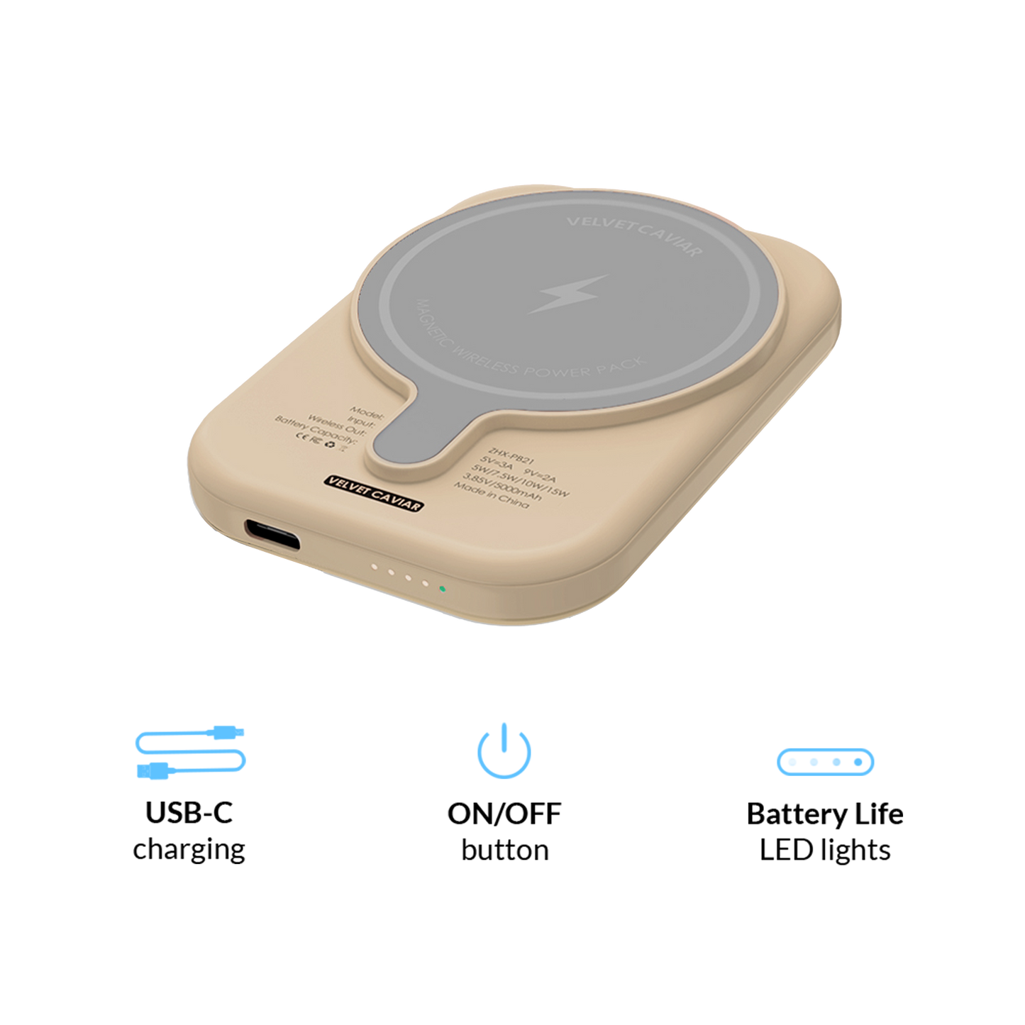 Nude Vibe Checker MagSafe Battery Power Pack