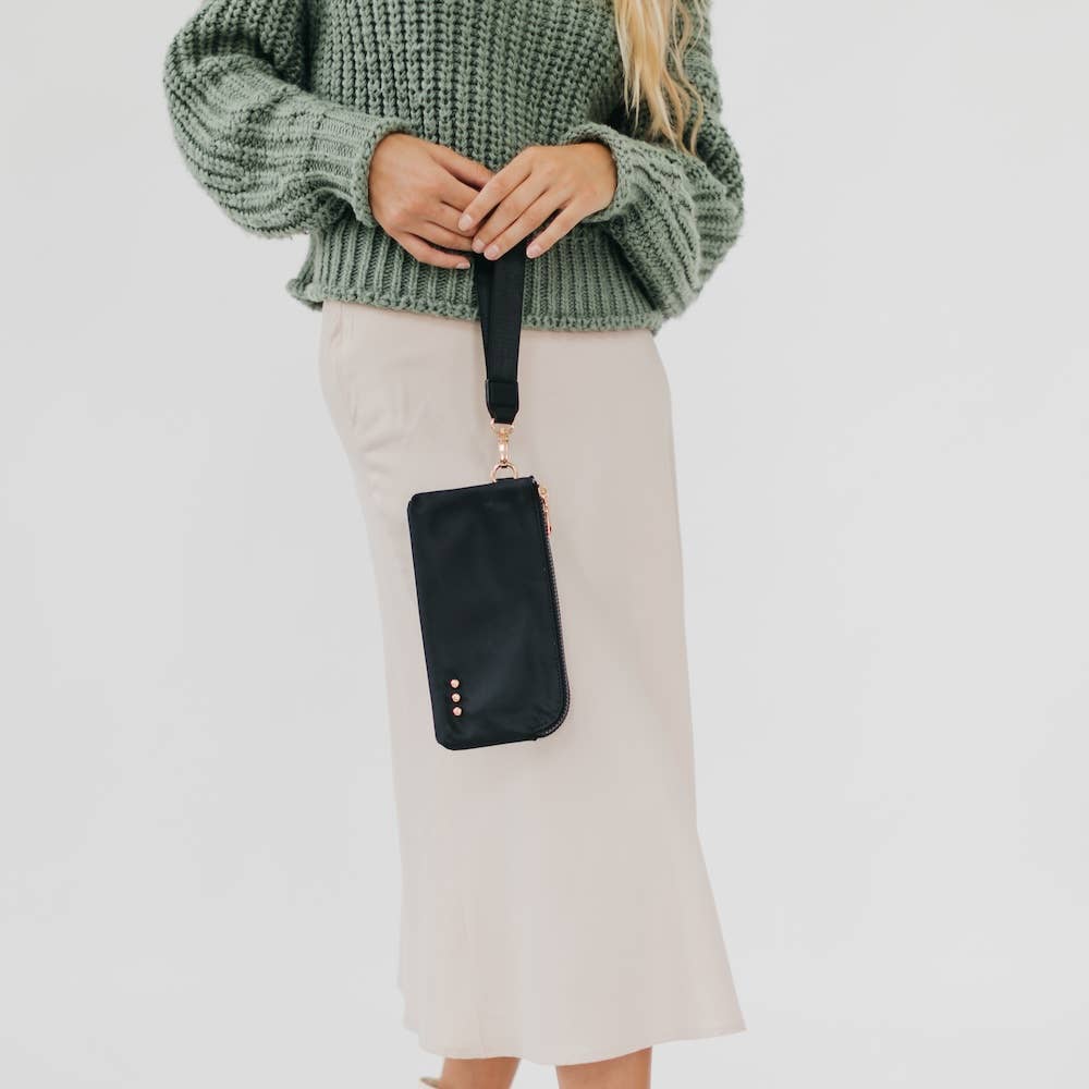 Pretty Simple - Cove Double Zip Nylon Wristlet Wallet