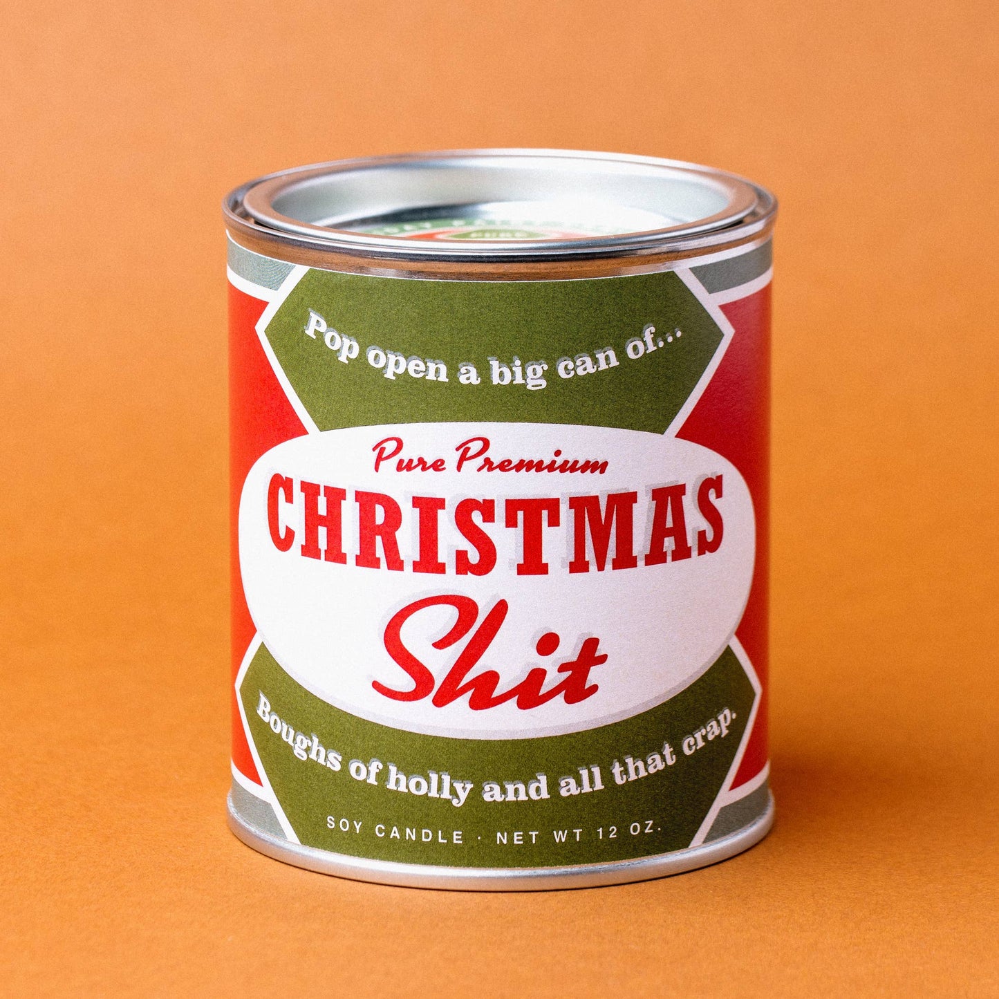 Whiskey River Soap Co. - Christmas Shit Holiday Paint Can | Funny Christmas Candle