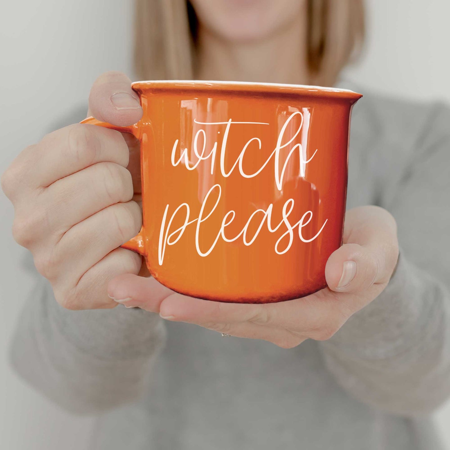 Gia Roma - Halloween Coffee Mugs, Fall Drinkware, Orange + Brown Mugs