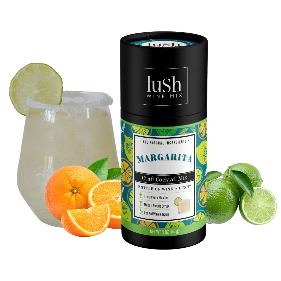 Lush Wine Mix - Margarita Canisters - 8+ Organic Cocktail & Mocktail Mix
