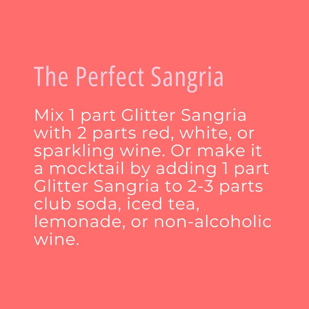 Wood Stove Kitchen - Glitter Sangria Cocktail Mix/Syrup, 16 fl oz