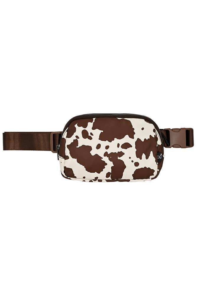 Hana - C.C Cow Pattern Fanny Pack