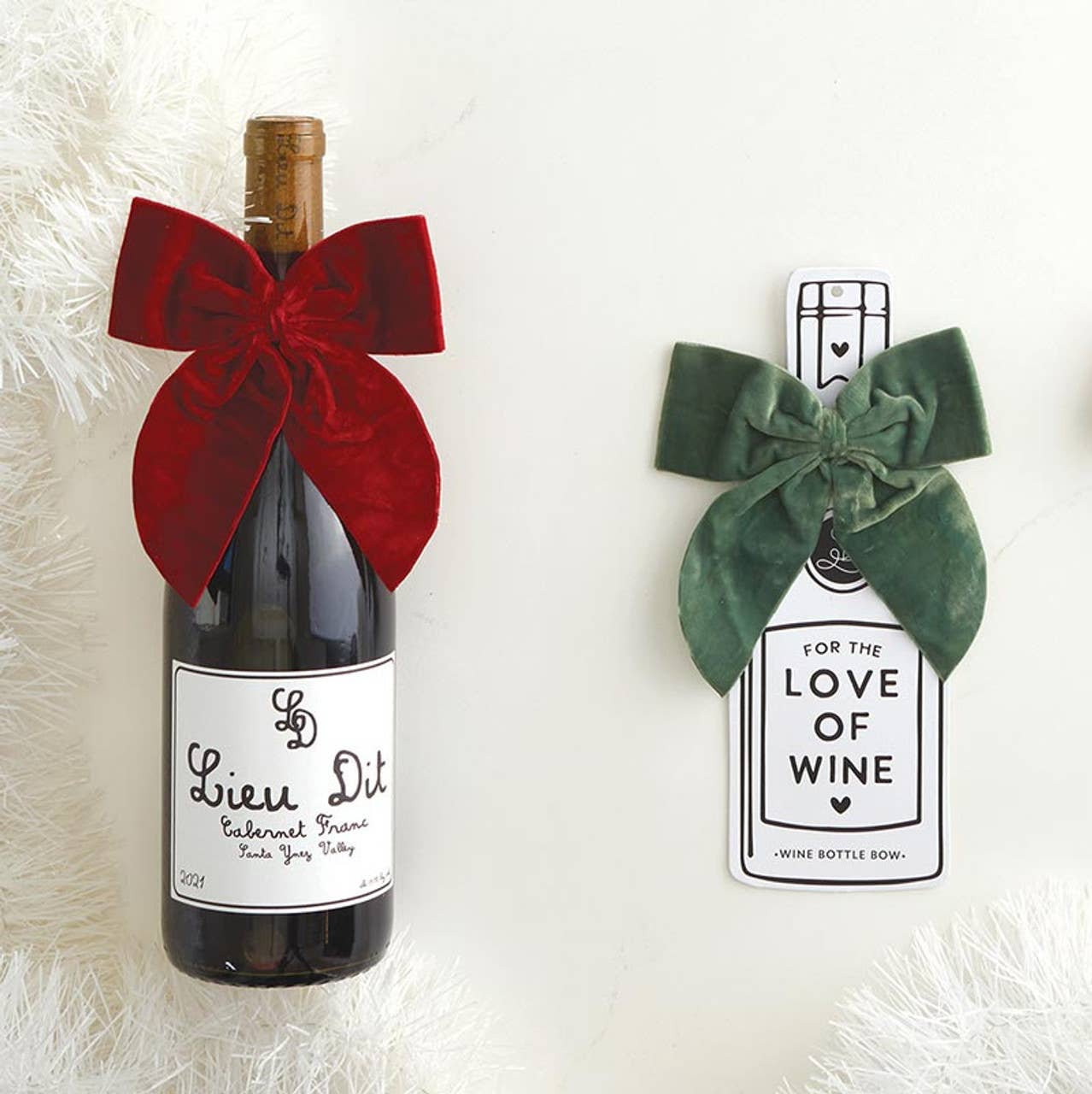 Santa Barbara Design Studio by Creative Brands - Wine Bottle Bow - Red