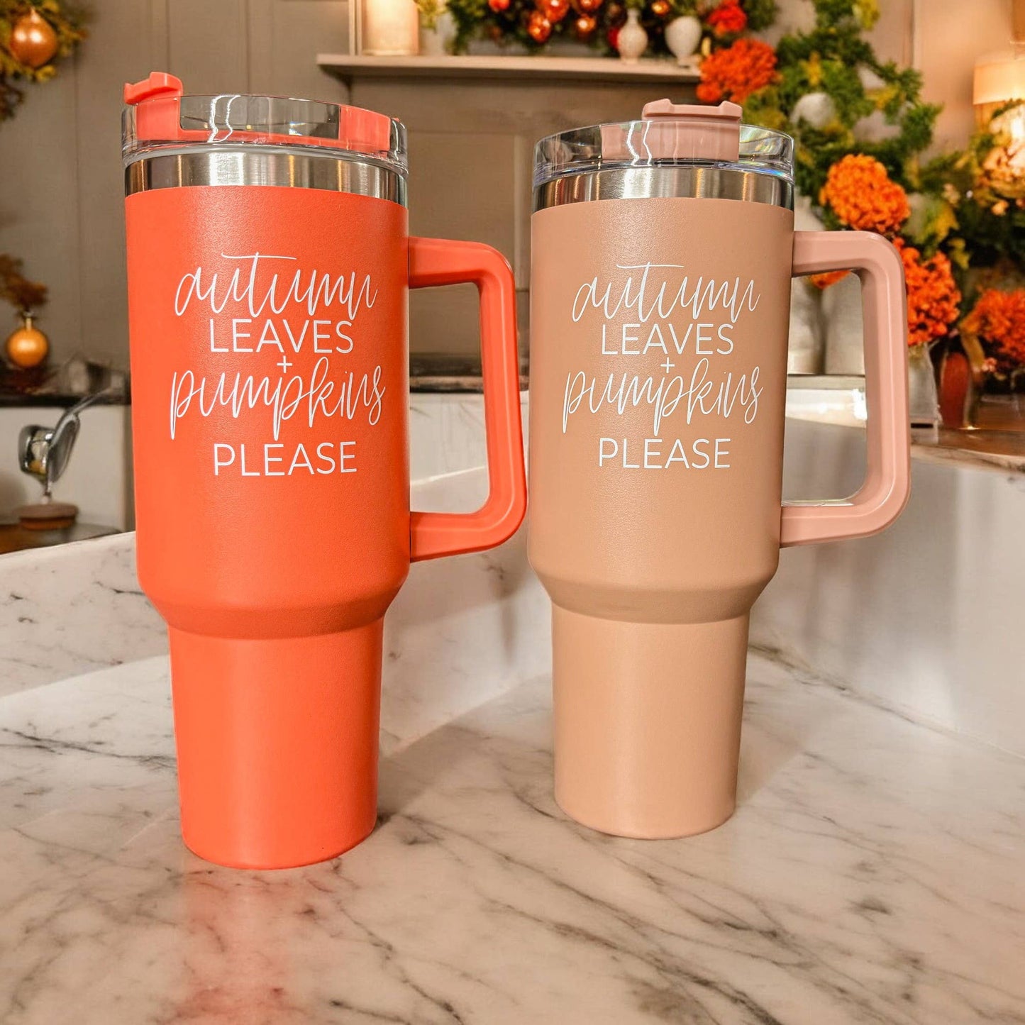 Gia Roma - Halloween Tumblers 40 oz, Hocus Pocus Coffee Mugs for Fall