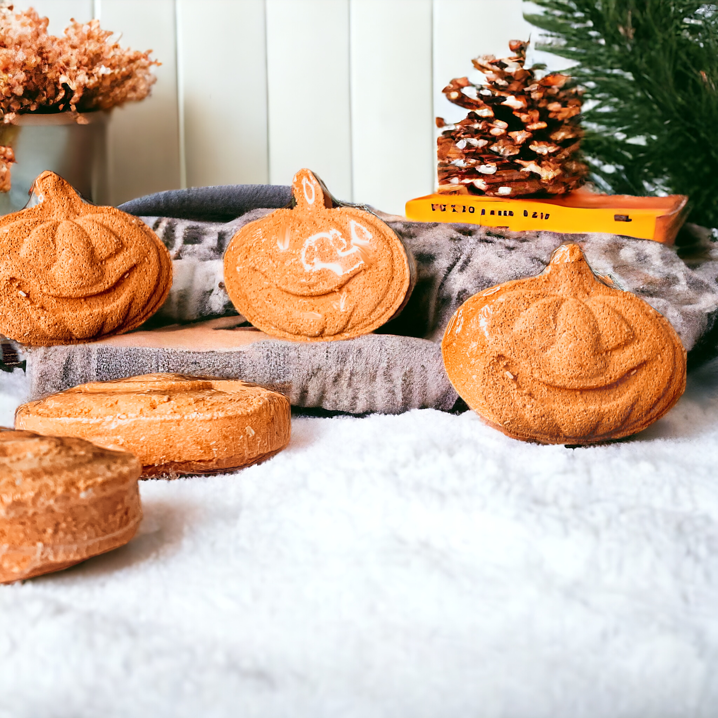 Gia Roma - Fall & Halloween Bath Bomb Fizz, Pumpkin Spice Natural Bomb