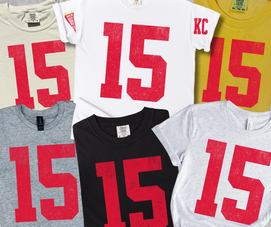 The Red Rival Wholesale - Oversized 15 - KC Pennant Sleeves (Pick Your Tee Color)