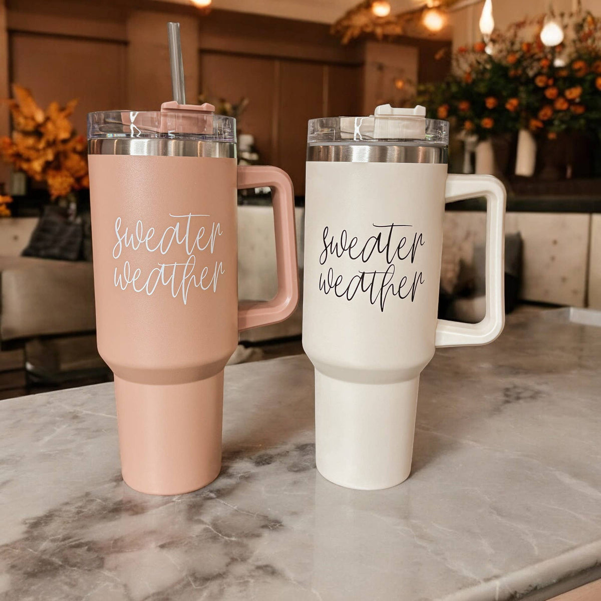 Gia Roma - Halloween Tumblers 40 oz, Hocus Pocus Coffee Mugs for Fall