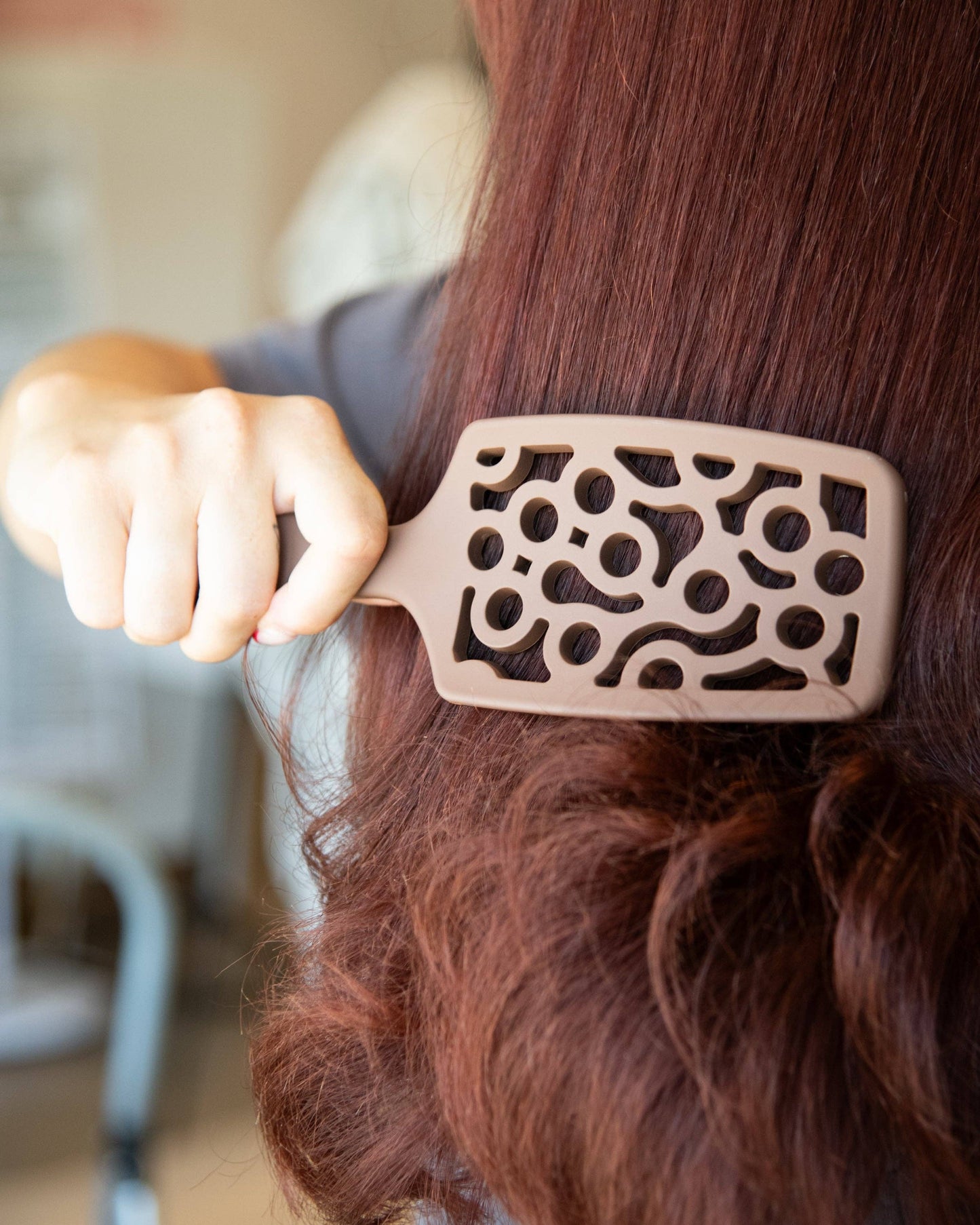 Framar Hair Brushes & Hair Accessories - FRAMAR Vented Hair Brush For Blow Drying, Vent Brush - Brown