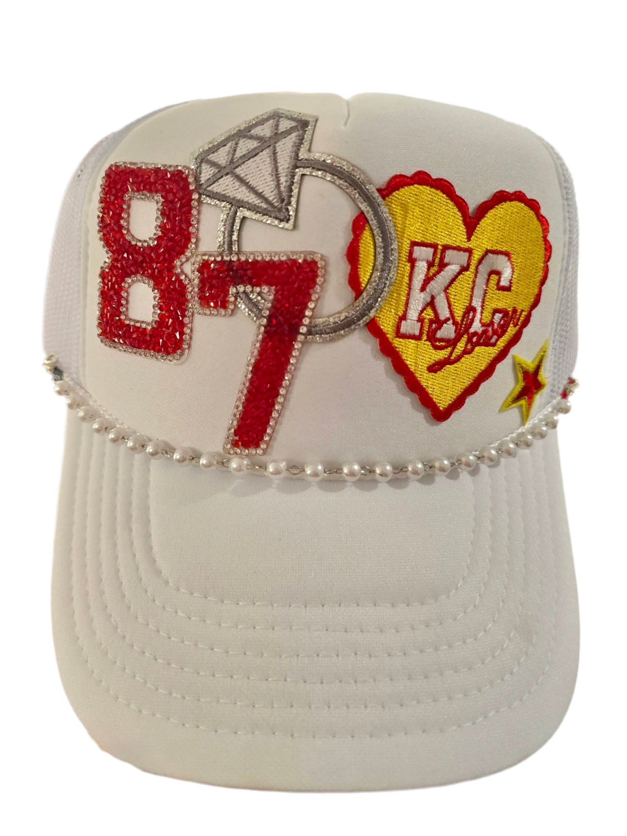 Patchwrx Customs Hat Bar - Swift & #87 Engagement Ring Trucker Hat